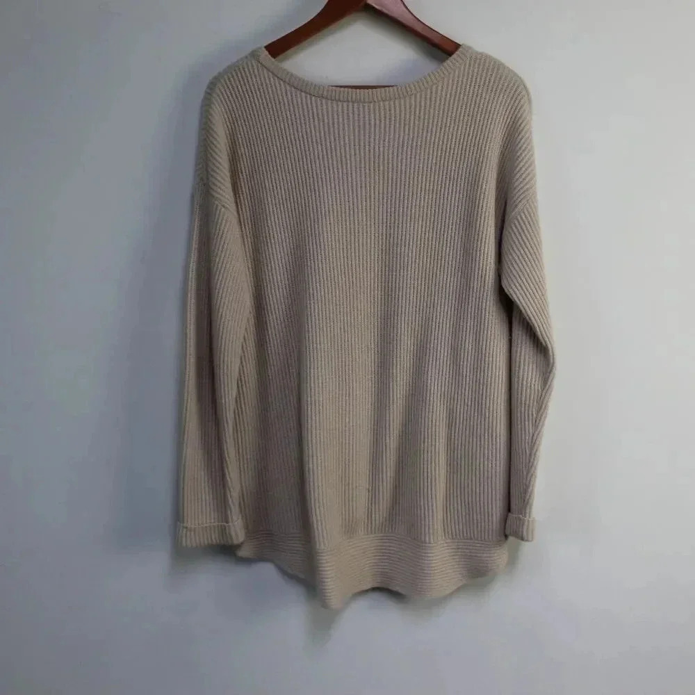 Soft Surroundings cream knit sweater size medium - Picture 4 of 13